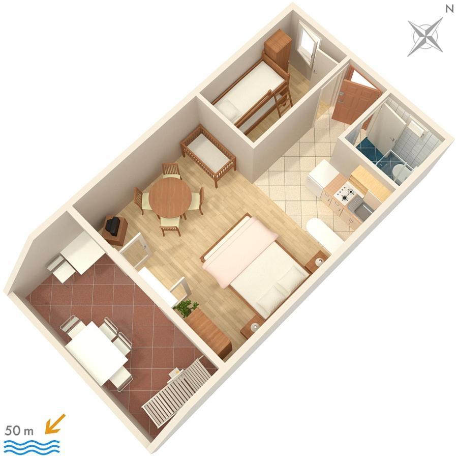 Apartments By The Sea Sumpetar, Omis - 2808 Exterior foto